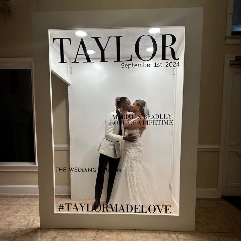 Magazine Booth in a styled event setting