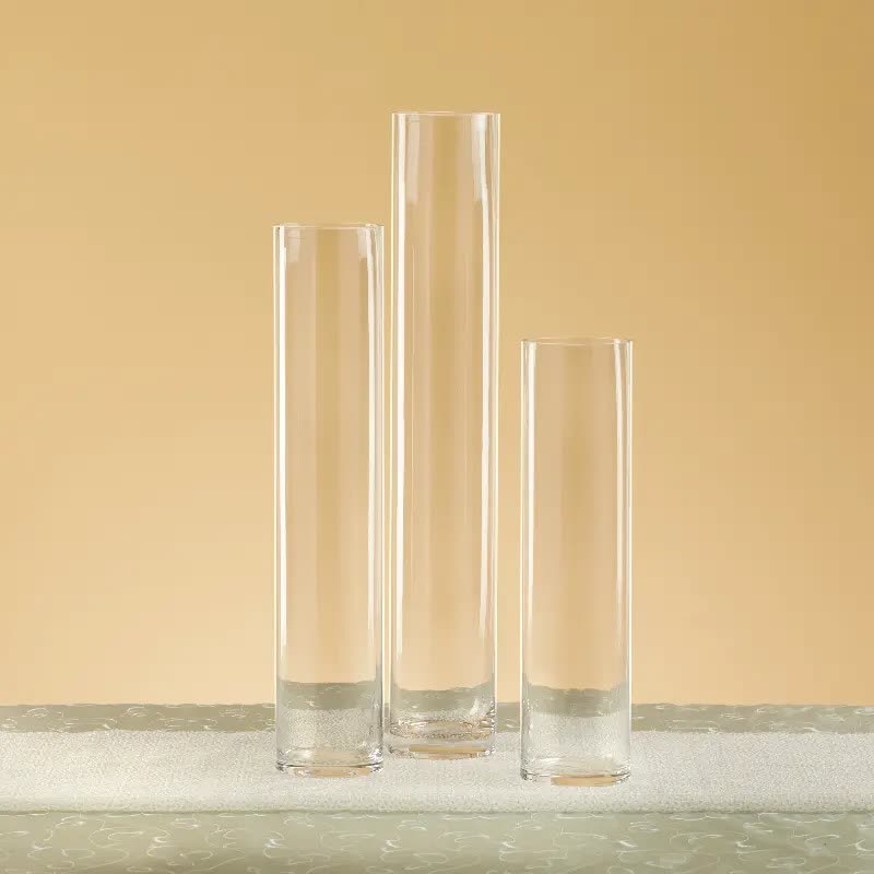 20" Cylinder Vase in a styled event setting