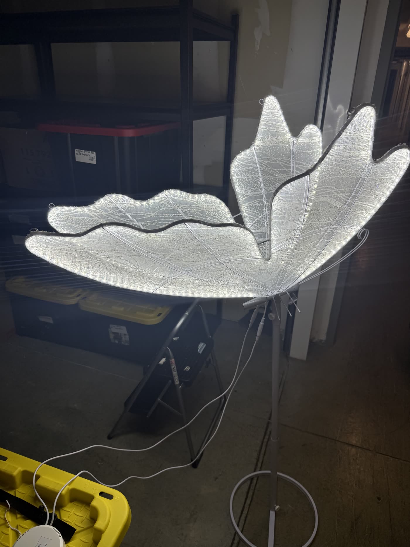 LED Butterflies in a styled event setting